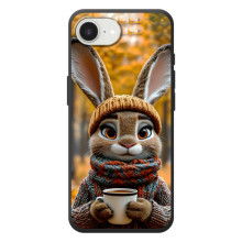 Печатный чехол «Зверята с кофе» для Apple 17e (Зайчик с кофе)