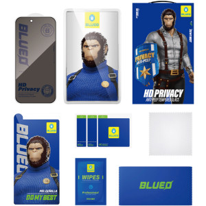 Защитное 2.5D стекло Blueo Full Cover Anti-Peep для Apple iPhone 18 Pro Max (6.9") – Черный