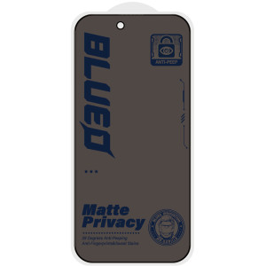 Защитное 2.5D стекло Blueo Full Cover Anti-Peep Matte для Apple iPhone 18 Pro Max (6.9") – Черный