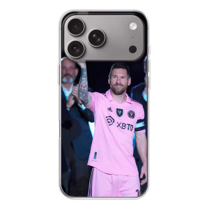 Чехлы Лео Месси в Майами на Apple iPhone 18 Pro Max (Золотой мяч Месси)