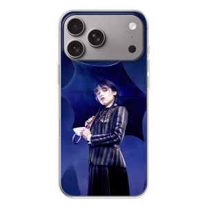 Чехлы с принтом Уэнсдей на Apple iPhone 18 Pro Max – Уэнсдей с зонтом