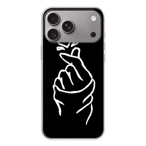 Чохол (Знак сердечка) для Apple iPhone 18 Pro Max (Сердечко на чорному)