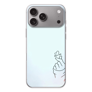Чохол (Знак сердечка) для Apple iPhone 18 Pro Max (Сердечко на блакитному)