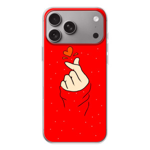 Чохол (Знак сердечка) для Apple iPhone 18 Pro Max (Сердечко на червоному)