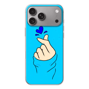 Чохол (Знак сердечка) для Apple iPhone 18 Pro Max (Сердечко на синоьому)