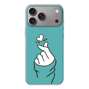 Чохол (Знак сердечка) для Apple iPhone 18 Pro Max (Сердечко на бірюзовому)