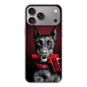 Чехол ДОБЕРМАН для Apple iPhone 18 Pro Max – Доберман злой