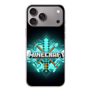 Чехол майнкрафт для Apple iPhone 18 Pro Max (MineCraft 2)