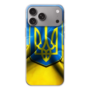 Чехол с картинкой (Патриотический ГЕРБ) на Apple iPhone 18 Pro Max (Герб и Флаг Украины)