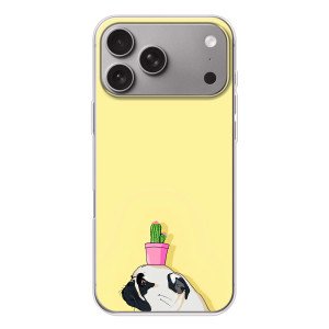 Бампер для Apple iPhone 18 Pro Max з картинкою "Песики" (Кактус на голові)