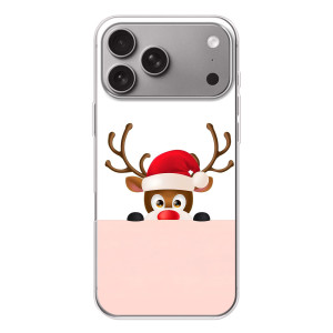 Чехол Санта Клаус для Apple iPhone 18 Pro Max (Олененок)