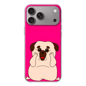 Чохол (ТПУ) Милі песики для Apple iPhone 18 Pro Max (Веселий Мопсік)