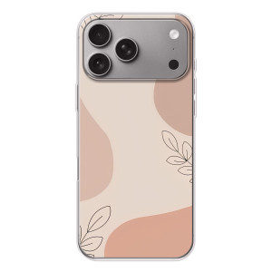 Чехол цветочный дизайн для Apple iPhone 18 Pro Max – Коричневый фон