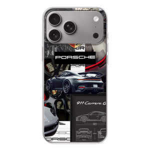 Чехол с авто Порше для Apple iPhone 18 Pro Max – Коллаж Порше
