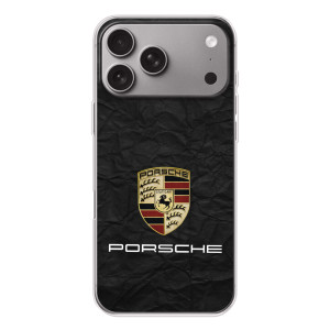 Чехол с авто Порше для Apple iPhone 18 Pro Max – Логотип Порше