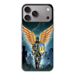Патріотичний Чохол для Apple iPhone 18 Pro Max (ЗСУ з крильми)