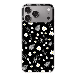 Чехлы с тематикой "ЦВЕТЫ" на Apple iPhone 18 Pro Max – цветение на чорном