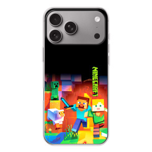 Чехлы для Apple iPhone 18 Pro Max (Персонажи Майн Крафт) – Герой Майнкрафт