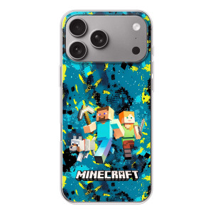 Чехлы для Apple iPhone 18 Pro Max (Персонажи Майн Крафт) – Майнкрафт