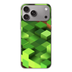 Чехлы для Apple iPhone 18 Pro Max (Персонажи Майн Крафт) – Текстура
