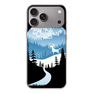 Силиконовый бампер на рождество для Apple iPhone 18 Pro Max – Рождественский Олень
