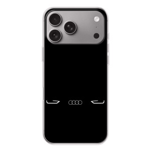 Силиконовый бампер с картинкой машины на Apple iPhone 18 Pro Max (Силует Audi)