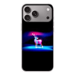 Силиконовый бампер с картинкой животных для Apple iPhone 18 Pro Max – Яркий олень