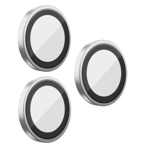 Защитное стекло BlueO Metal на камеру для Apple iPhone 18 Pro / 18 Pro Max – Серебряный