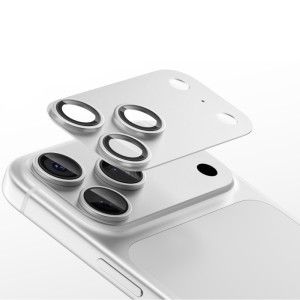 Защитное стекло BlueO Metal Block на камеру для Apple iPhone 18 Pro (6.3") – Серебряный