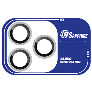 Защитное стекло BlueO Sapphire на камеру для Apple iPhone 18 Pro / 18 Pro Max – Серебряный