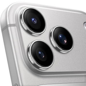 Защитное стекло BlueO Sapphire на камеру для Apple iPhone 18 Pro / 18 Pro Max – Серебряный