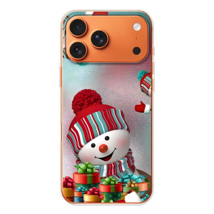 Чехлы на Новый Год Apple iPhone 18 Pro – Снеговик в шапке