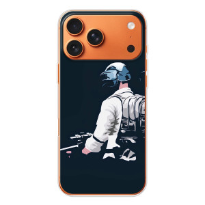 Силиконовый чехол с картинкой "Герой Pubg" на Apple iPhone 18 Pro – В экиперовке