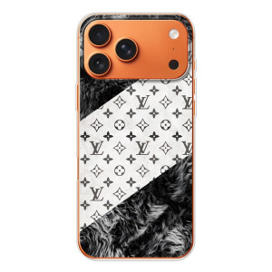 Чохол Стиль Louis Vuitton на Apple iPhone 18 Pro (LV на білому)