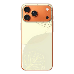 Чехол цветочный дизайн для Apple iPhone 18 Pro (Зелёный фон)