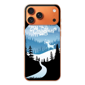Силиконовый бампер на рождество для Apple iPhone 18 Pro (Рождественский Олень)