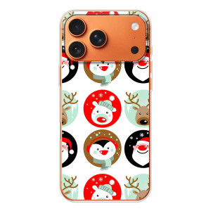 Силиконовый бампер на рождество для Apple iPhone 18 Pro (Рождественский принт)