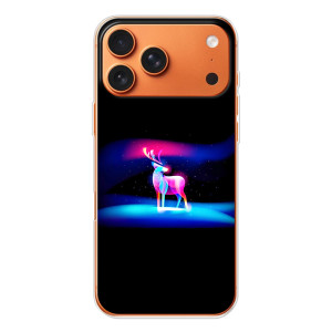 Силиконовый бампер с картинкой животных для Apple iPhone 18 Pro (Яркий олень)