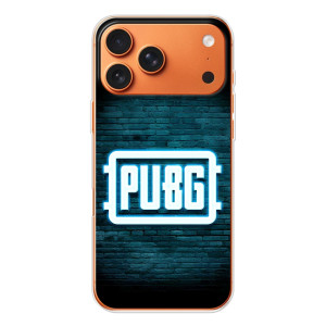 Чехол (TPU) с картинкой "Лого Пабг" на Эппл Айфон 18 Про (Лого PUBG)
