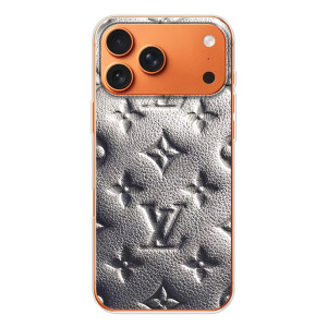 Текстурный Чехол Louis Vuitton для Эппл Айфон 18 Про (Бежевый ЛВ)