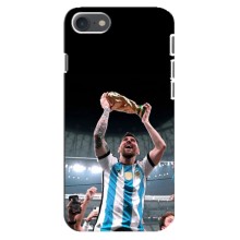 Чехлы Лео Месси Аргентина для iPhone 8 (Счастливый Месси)
