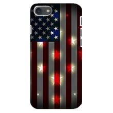 Чехол Флаг USA для iPhone 8 (Флаг США 2)