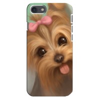 Чехол (ТПУ) Милые собачки для iPhone 8 (Йоршенский терьер)