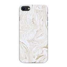 Мраморний чехол на iPhone 8 (VPrint) (Білий мрамор)