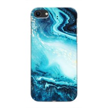 Мраморний чехол на iPhone 8 (VPrint) (Блакитний мрамор)