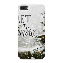 Новогодние, Праздничные Чехлы для iPhone 8 - 2024 год (Let it snow)