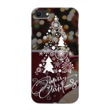 Рождественские Чехлы для iPhone 8 (VPrint) – Елочка узорная