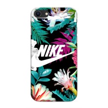 Силіконовый Чохол на iPhone 8 з картинкою НАЙК (Квітковий Nike)