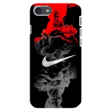Силиконовый Чехол на iPhone 8 с картинкой Nike (Nike дым)