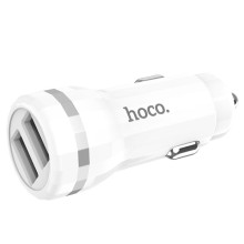 АЗУ Hoco Z27 Staunch (2USB 2.4A) (+кабель Lighthing) – Белый